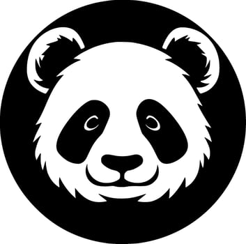 Panda - Minimalist and Flat Logo - illustration vector