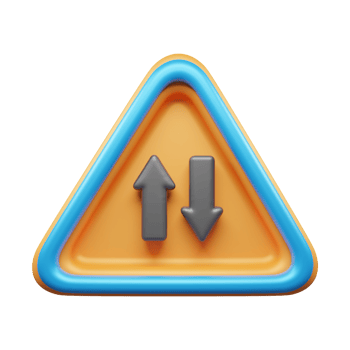 Traffic Sign And Symbol 3D Icon or Road sign 3d icon png
