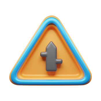 Traffic Sign And Symbol 3D Icon or Road sign 3d icon png