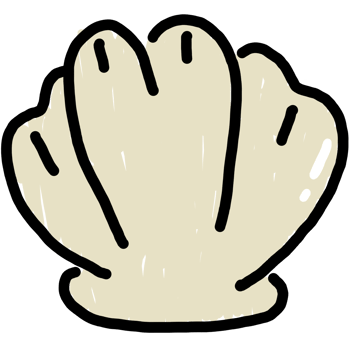 cute shell cartoon png