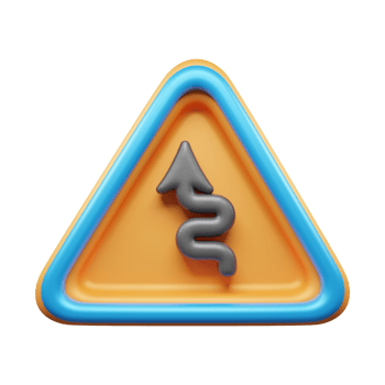 Traffic Sign And Symbol 3D Icon or Road sign 3d icon png
