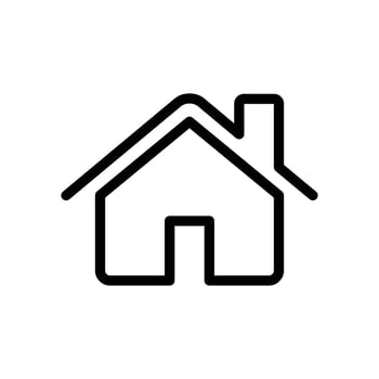 Home icon design in filled and outlined style vector