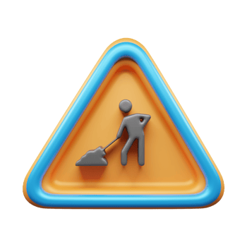 Traffic Sign And Symbol 3D Icon or Road sign 3d icon png