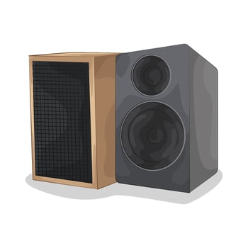 Illustration of audio speaker vector