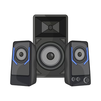illustration of audio speaker vector