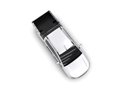 Pickup truck isolated on background. 3d rendering - illustration png