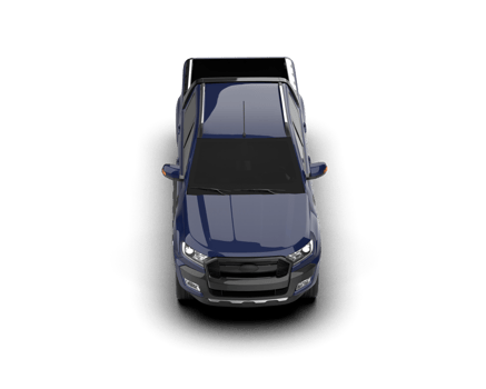 Pickup truck isolated on background. 3d rendering - illustration png