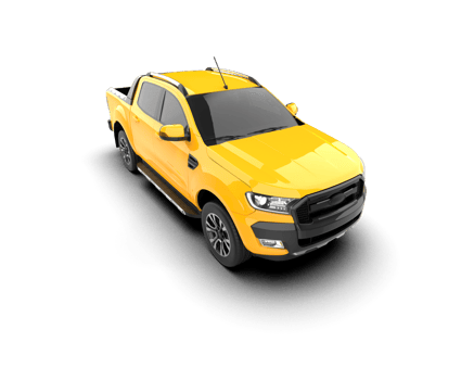 Pickup truck isolated on background. 3d rendering - illustration png