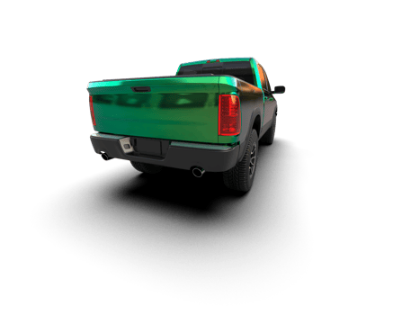 Pickup truck isolated on background. 3d rendering - illustration png