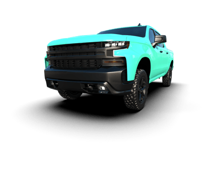Pickup truck isolated on background. 3d rendering - illustration png