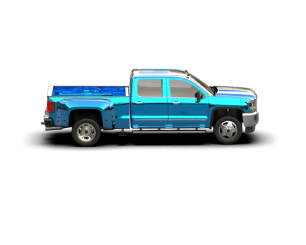 Pickup truck isolated on background. 3d rendering - illustration png