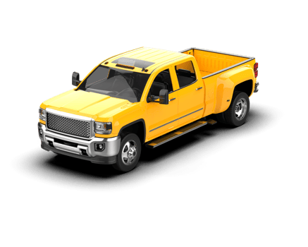 Pickup truck isolated on background. 3d rendering - illustration png
