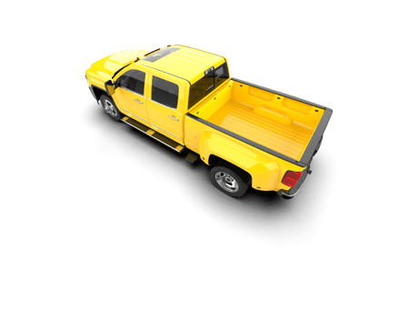 Pickup truck isolated on background. 3d rendering - illustration png