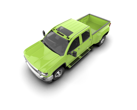 Pickup truck isolated on background. 3d rendering - illustration png