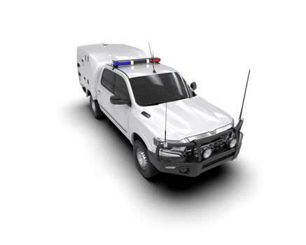 Pickup truck isolated on background. 3d rendering - illustration png