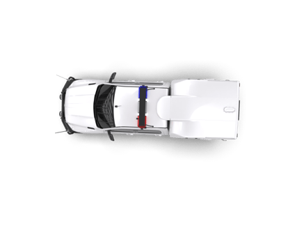 Pickup truck isolated on background. 3d rendering - illustration png