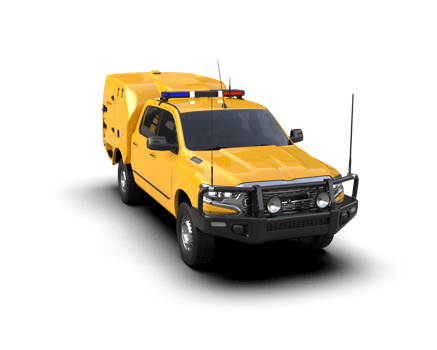 Pickup truck isolated on background. 3d rendering - illustration png