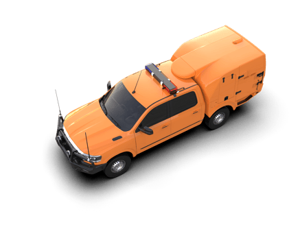 Pickup truck isolated on background. 3d rendering - illustration png