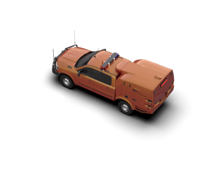 Pickup truck isolated on background. 3d rendering - illustration png