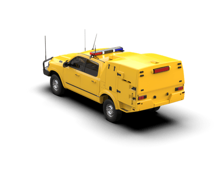 Pickup truck isolated on background. 3d rendering - illustration png