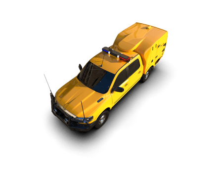Pickup truck isolated on background. 3d rendering - illustration png