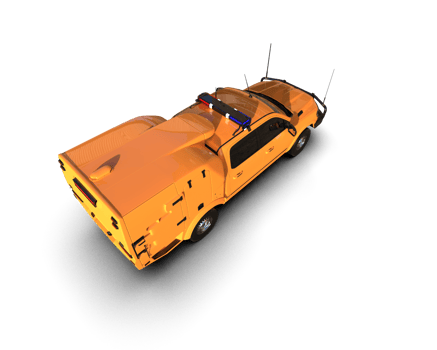 Pickup truck isolated on background. 3d rendering - illustration png
