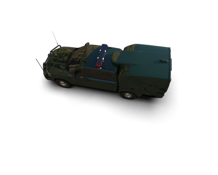 Pickup truck isolated on background. 3d rendering - illustration png