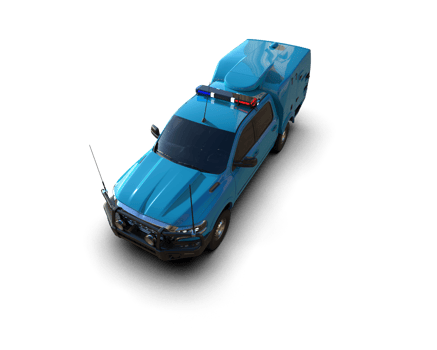 Pickup truck isolated on background. 3d rendering - illustration png