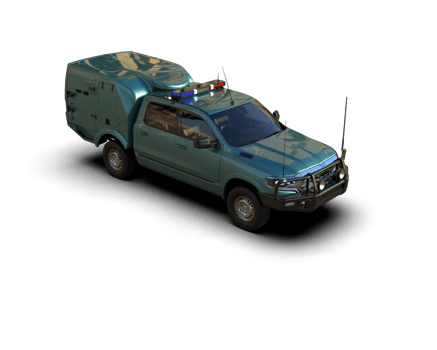 Pickup truck isolated on background. 3d rendering - illustration png