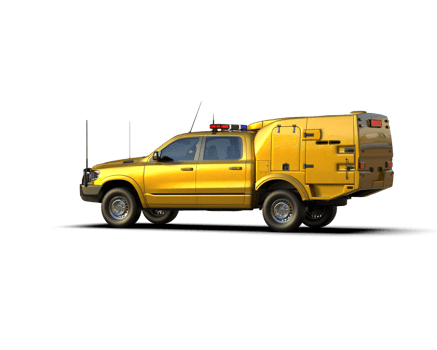 Pickup truck isolated on background. 3d rendering - illustration png