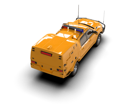 Pickup truck isolated on background. 3d rendering - illustration png
