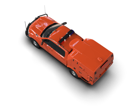 Pickup truck isolated on background. 3d rendering - illustration png