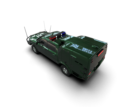 Pickup truck isolated on background. 3d rendering - illustration png
