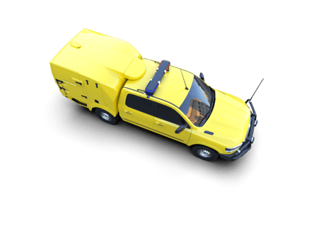 Pickup truck isolated on background. 3d rendering - illustration png
