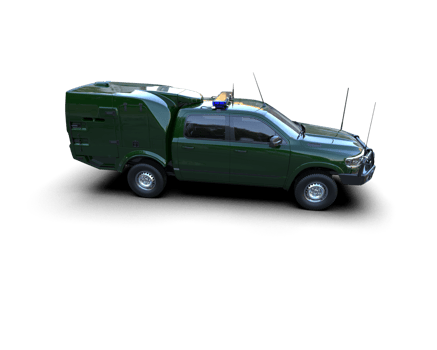 Pickup truck isolated on background. 3d rendering - illustration png