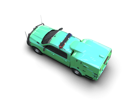 Pickup truck isolated on background. 3d rendering - illustration png