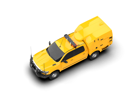 Pickup truck isolated on background. 3d rendering - illustration png