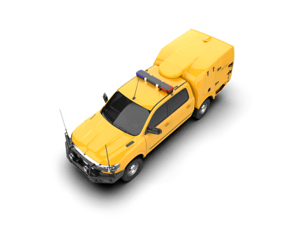 Pickup truck isolated on background. 3d rendering - illustration png