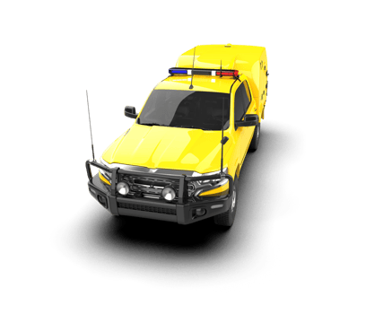 Pickup truck isolated on background. 3d rendering - illustration png