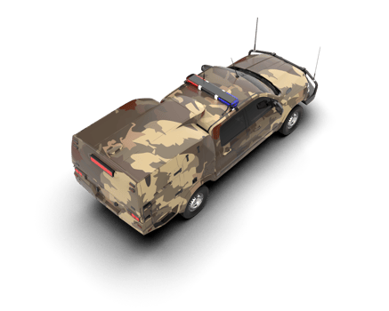 Pickup truck isolated on background. 3d rendering - illustration png