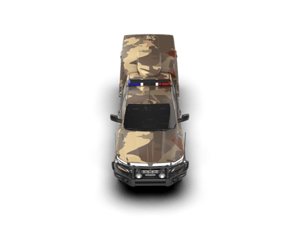 Pickup truck isolated on background. 3d rendering - illustration png