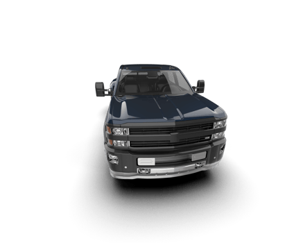 Pickup truck isolated on background. 3d rendering - illustration png