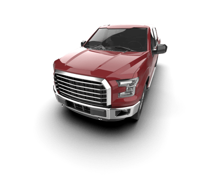 Pickup truck isolated on background. 3d rendering - illustration png