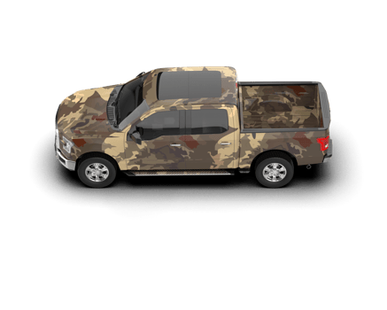 Pickup truck isolated on background. 3d rendering - illustration png