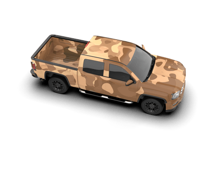 Pickup truck isolated on background. 3d rendering - illustration png