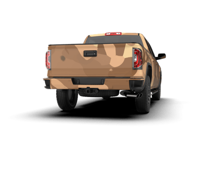 Pickup truck isolated on background. 3d rendering - illustration png