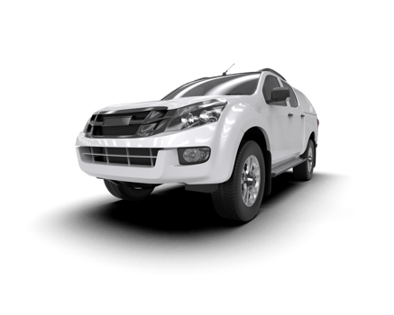 Pickup truck isolated on background. 3d rendering - illustration png