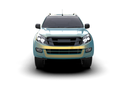 Pickup truck isolated on background. 3d rendering - illustration png