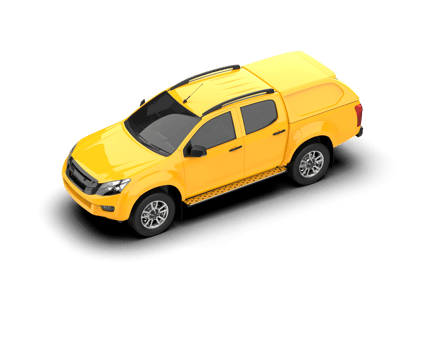 Pickup truck isolated on background. 3d rendering - illustration png