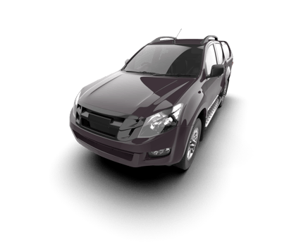 Pickup truck isolated on background. 3d rendering - illustration png
